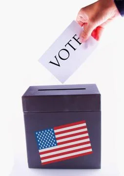 Us urn for vote Foto stock