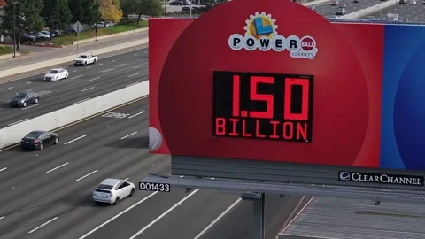 US: US Powerball jackpot climbs to staggering $1.5 billion Stock Footage 324295925