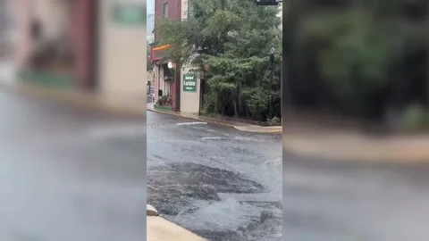 US: Violent storms trigger flash flooding across US Northeast, submerged ... Video stock 340810201