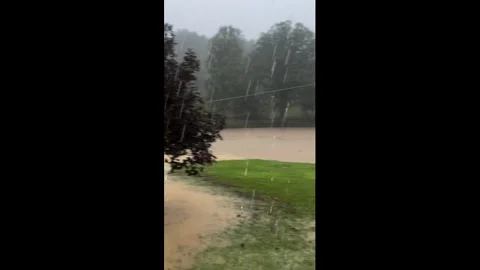US: West Virginia Flash Floods Trigger Rescues, State of Emergency 3 Video stock 340345729