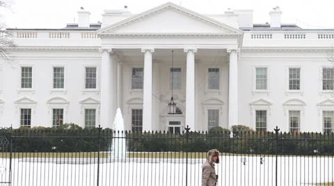 US White House Building Video stock 30826185