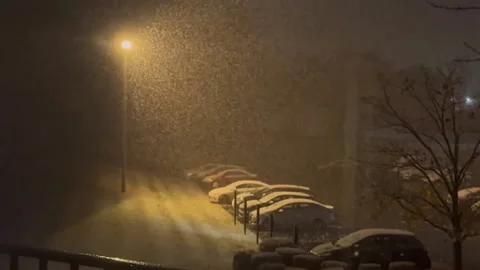 US: Winter Weather Advisory Issued As Several Inches Of Snow Blanket Clev... Vídeo Stock 293071077