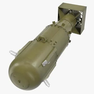 US WWII Aerial Bomb Little Boy 3D Model