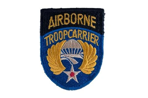 US WWII Airborne Troop Carrier badge Stock Photos