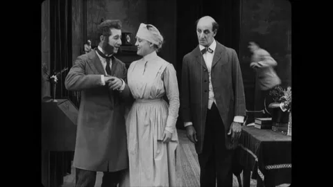 USA 1914 The wife of a funny man Stock Video Pond5