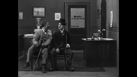 USA - 1915 - In this silent comedy, an actor (Charlie Chaplin) tries to sabotage Stock Footage 340580968