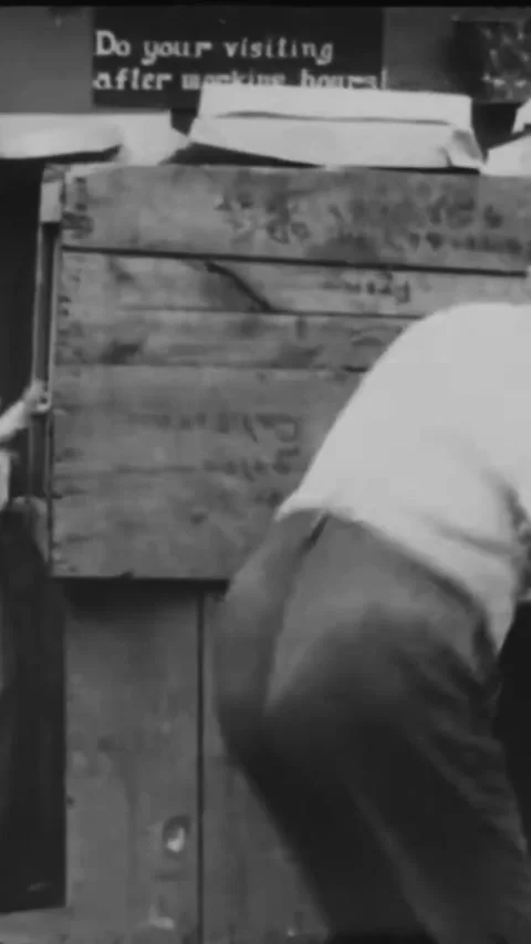 USA - 1915 - In this silent comedy, a man flirting with the boss's daughter Stock Footage 342619951