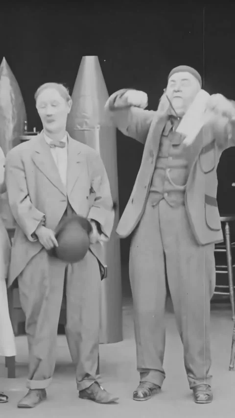 USA - 1917 - In this silent comedy, a scientist shows a new bomb he's developed Stock Footage 339845032