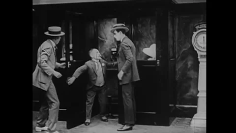 USA - 1920 - In this silent comedy, a man (Harold Lloyd) must contend with Stock Footage 341993725