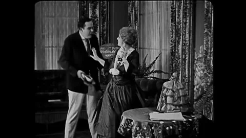 USA - 1920 - In this silent comedy, a man (Harold Lloyd) gets desperate trying Stock Footage 341993759