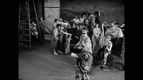 USA - 1921 - In this silent comedy, an actor plans to sabotage the play he's in Stock-Footage 323084764