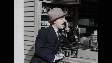 USA - 1922 - In this macabre silent comedy, a man calls his father-in-law for Stock Footage 288083499