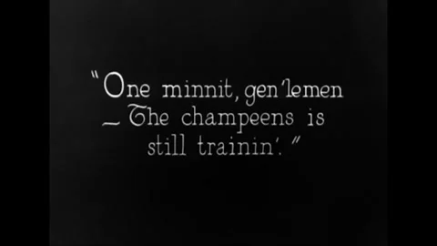 USA - 1923 - In this silent comedy, a boy working as a fight promoter tries to Stock Footage 340660622