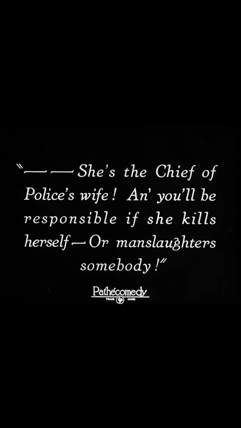 USA - 1925 - In this silent comedy, a dentist follows a policeman's wife to try Stock Footage 339805098