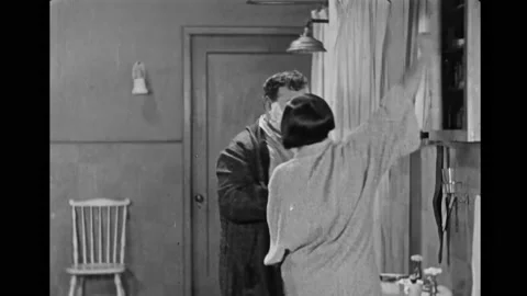 USA - 1926 - In this silent comedy, a man develops murderous feelings when his Video stock 323084074