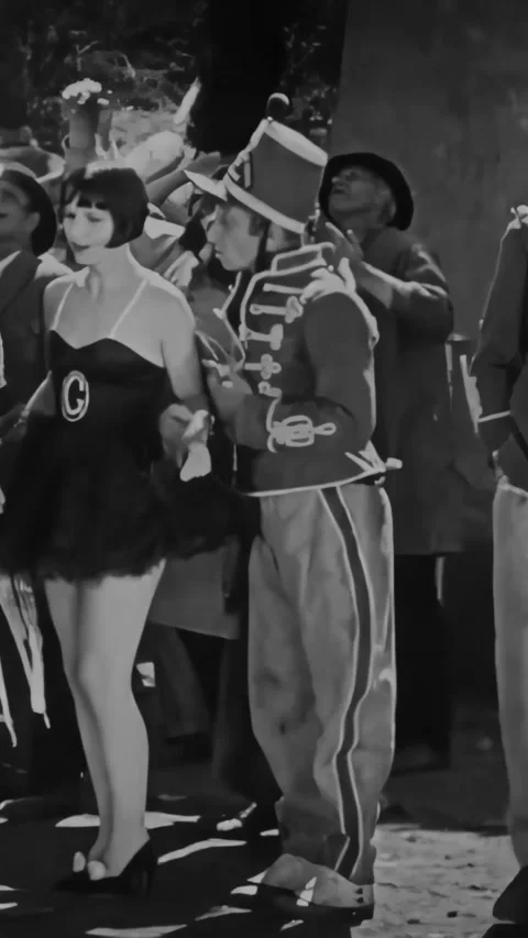 USA - 1927 - In this silent comedy, circus performers try to bring down a wanted Stock Footage 339833443