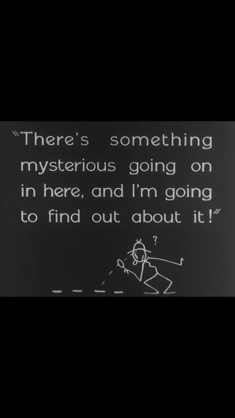 USA - 1928 - In this silent comedy, a man tries to hide an elephant from his Stock Footage 339844260