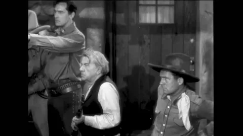 USA - 1929 - In this pre-code frontier sizzler, a group threatens to hang a man. Stock Footage 325213824