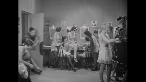 USA - 1929 - In this silent comedy, an actor on a wire gets into a fight with a Stock Footage 340573992