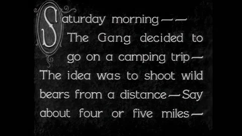 USA - 1930 - In this comedy, a boy wants to go camping with his friends but gets Stock Footage 323260232
