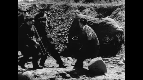 USA - 1930 - In this comedy, a man discovers a bird (animated in stop-motion) Stock Footage 340590503
