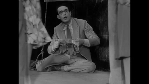 USA - 1930 - In this comedy, a man (Harold Lloyd) gets a job promotion by Stock Footage 341337831