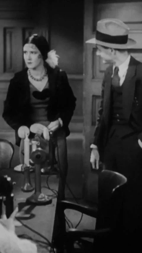 USA - 1931 - In this American pre-code comedy drama film, a woman confronts a Video stock 342990566