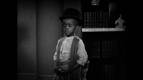 USA - 1931 - In this comedy, a boy meets a pet monkey and scratches himself like 스톡 동영상 323260566