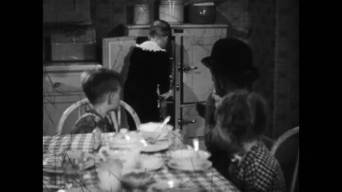 USA - 1931 - In this comedy, a boy tricks another one into cooking him ham and Stock Footage 327753655