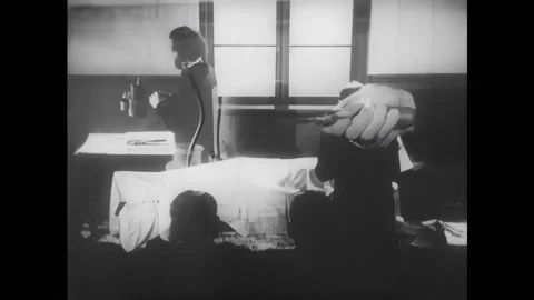 USA - 1932 - Joseph Lister develops antiseptic preventative healthcare Video stock 296408435