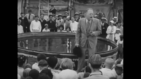 USA - 1933 - In this circus romance, a ringmaster introduces a daredevil diver. Stock Footage 325211651
