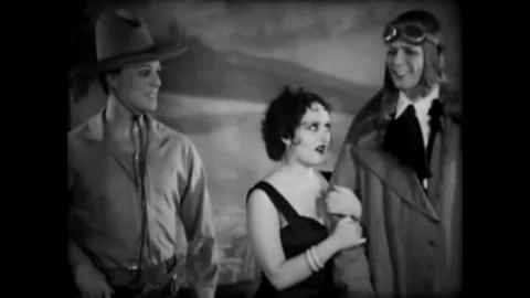 USA - 1933 - In this comedy, Dracula bites the neck of a Betty Boop impersonator Stock Footage 254201723