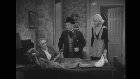 USA - 1934 - In this comedy, a phony doctor and his patient worry about how to Stock Footage 277345733
