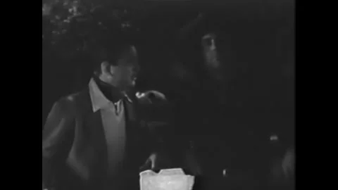 USA - 1937 - In this western, an upscale man speaks with a cowboy about knowing Stock Footage 341979968