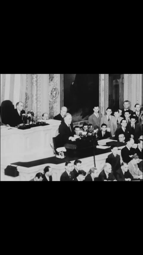 USA - 1940 - In this documentary directed by Frank Capra, FDR calls for more Stock Footage 338418328