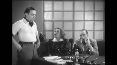 USA - 1940 - Filmmakers plot out an exciting car chase. Stock Footage 272366469