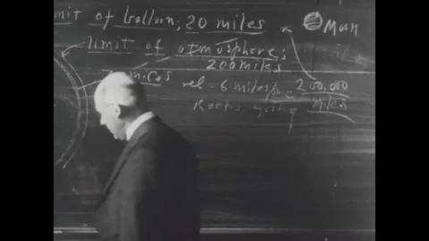 USA - 1940s - Robert Goddard's scientific breakthroughs on rockets are largely Stock Footage 340649311