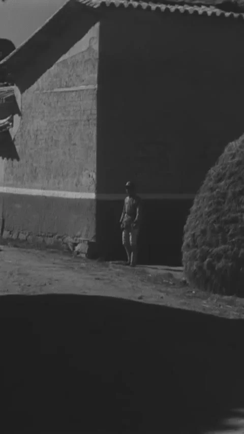 USA - 1944 - Little Tiger Joe, a Chinese war orphan adopted by US Army Video stock 342608564