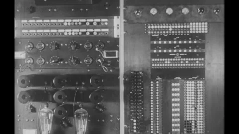 USA - 1950s - Advances in electronics and science allow for expanded commercial Stock Footage 338026507