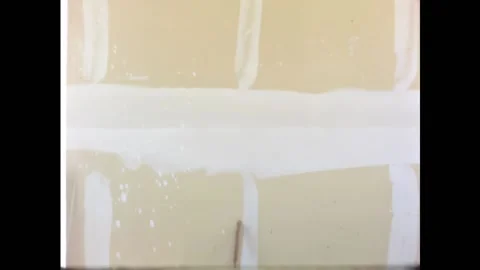 USA - 1950s - Different building materials are highlighted before a fire test Stock Footage 327742461