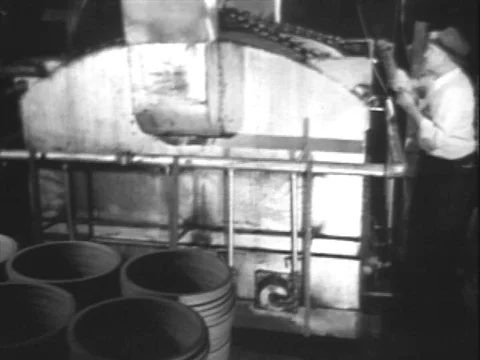 USA - 1950s - The Do It Yourself mink wrap by Harry J. Treu is shaped on the Stock Footage 82901707