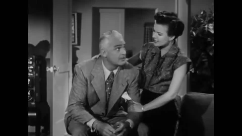 USA - 1952 - In this comedy, a man and his daughter speak about her boyfriend. Stock-Footage 327747779