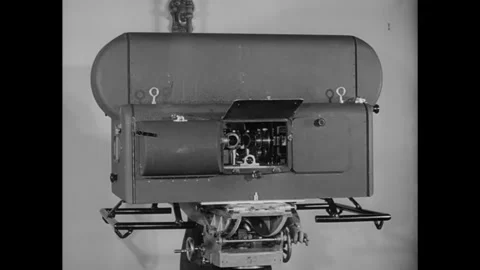 USA - 1952 - The inner workings of a 3-D film camera are explained. Stock Footage 341327192