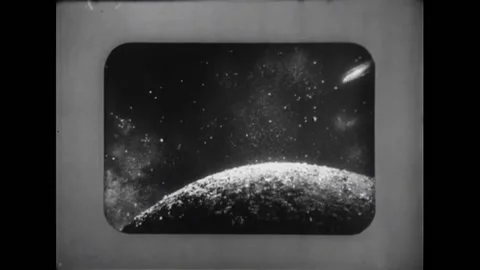 USA - 1954 - In this adventure sci-fi film, pilots are shown in the control room Stock Footage 327738162