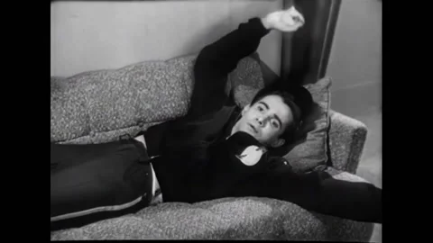 USA - 1954 - In this adventure sci-fi film, a man sees an unconscious pilot who Stock Footage 327747273