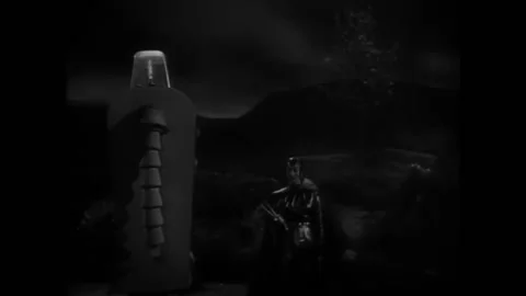 USA - 1954 - In this trailer for the sci-fi B movie "Devil Girl from Mars," a Video stock 254201641