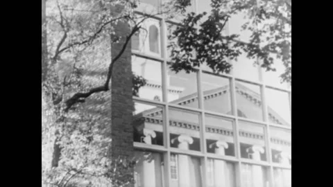 USA - 1958 - Architects consider how to use modern building materials with Stock Footage 325208454