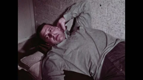 USA - 1958 - A drunk driver is sentenced to a year in prison after hitting a Stock Footage 313207080