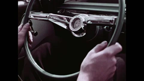 USA - 1958 - A drunk driver strikes a girl behind the wheel. Stock Footage 313209938