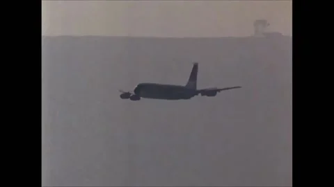 USA - 1960s - A plane crashes in a NASA controlled impact demonstration. Stock Footage 313209953